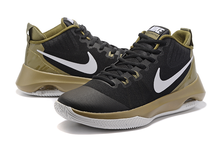Men Nike Air Versitele Black Olive Green Basketball Shoes